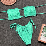Frill Trim Ruched Bikini Set view 25