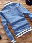 Men's Full Size Slim Fit Button Up Denim Jacket Plus Size view 2