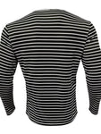 Men's Full Size Striped Long Sleeve T-Shirt Plus Size view 3