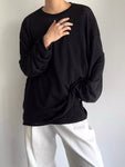 Men's Plus Size Heathered Long-Sleeve T-Shirt view 4