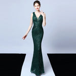 Sequin Mermaid Evening Gown view 15