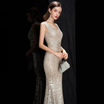 Sequin Mermaid Evening Gown view 4