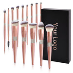 14-Piece Rose Gold Brush Set view 6
