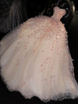 Floral Tulle Ball Gown -- Off-Shoulder Evening Dress view 1