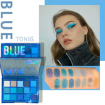 Blue-Toned Eyeshadow Palette, 15 Shades view 10