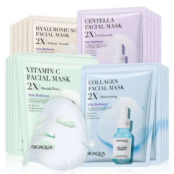 Centella Collagen Facial Sheet Masks -- 20 Pieces