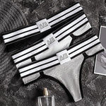 Contrast-Trim Low-Rise Thong view 1