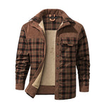 Plaid Fleece-Lined Jacket view 12