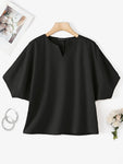 Puff-Sleeve V-Neck Blouse view 5