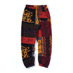Floral Print Linen Joggers view 3