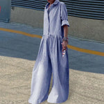 Gingham Check Wide-Leg Jumpsuit view 2