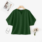 Puff-Sleeve V-Neck Blouse view 7