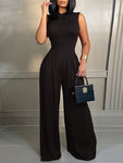 Baroque Print Wide-Leg Jumpsuit view 11
