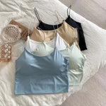 Ice Silk Tank Bra Top view 2