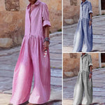 Gingham Check Wide-Leg Jumpsuit view 1