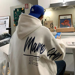 Oversized Letter-Print Hoodie view 1