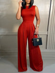 Baroque Print Wide-Leg Jumpsuit view 6