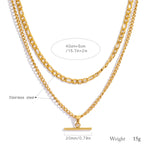 Layered Gold Necklace Set view 6