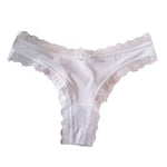 Satin Silk Ruffle Thong view 15