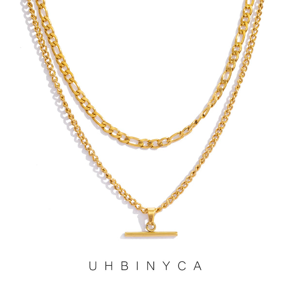 Layered Gold Necklace Set