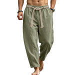 Linen Drawstring Trousers view 4