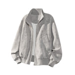 Men's Vintage Tie-Dye Suede Bomber Jacket view 3