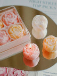 Hand-Shaped Rose Candles, Set of 4 view 3