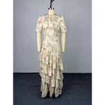 Floral Corset Mermaid Maxi Dress view 5