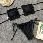 Frill Trim Ruched Bikini Set view 13