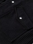 Men's Plus Size Corduroy Button Up Casual Jacket view 5