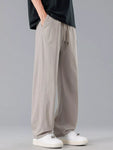 Men's Plus Size Loose Fit Drawstring Casual Pants view 3